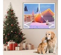 Magnetica Tenda Isolante Termico 84 x 92 cm Contro Freddo e Calore, Isolamento Acustico, Impermeabile, Antivento Tenda for Magnetica, per Tende Varie Taglie, A