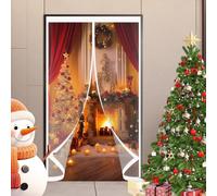 Magnetica Tenda Isolante Termico per Porte 105 x 105 cm Chiusura Automatica, Impermeabile Contro Freddo Antipolvere Copertura Termica per Porta per Cantina, Balcone, A