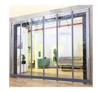 Magnetica Tende In Plastica Con Strisce In PVC, Kit Isolante Per Porte Da Garage - Include Binario, Porte A Zanzariera Per Ingressi Commerciali, Magazzini, Fabbriche(6pcs,0.45x2.5m)