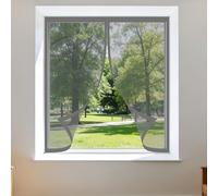 Magnetica Zanzariera 105 x 105 cm Autoadesiva Autoadesivo Rete Anti Zanzare Senza Forare O Avvitare per Tutti Terrazza Porte e Finestre, Grigio