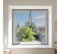 Magnetica Zanzariera 175 x 140 cm Autoadesiva Tende Resistenti Antizanzare Tenere Fuori Insetti Mosche e Zanzare per Corridoi Finestre Patio, Grigio
