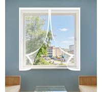 Magnetica Zanzariera 60 x 140 cm Chiusura Automatica Zanzariera Finestra Magnetica Chiuso Automaticamente Pieghevole per La Maggior Parte Dei Tipi di Finestre, Bianco