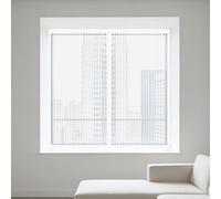 Magnetica Zanzariera 65 x 145 cm Autoadesiva Zanzariera a Tenda Dimensione Fissa, Non Può Essere Tagliato per La Maggior Parte Dei Tipi di Finestre O Porta Del Balcone, Bianco