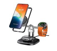 Magnetico Caricatore Wireless 3 in 1 per Samsung, SwanScout 712SM, Stazione di Ricarica per Samsung S26 Ultra/S26+/S25/Flip 7, Base Ricarica Wireless per Galaxy Watch 8/8 Classic/Ultra & Galaxy Buds