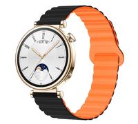 Magnetico Cinturini di Ricambio per Garmin Venu 2S/Vivomove 3S/Vivoactive 4S, Forerunner 255S/265S, 18mm Silicone Sport Bracciali Cinturino per Huawei Watch 5 42mm/GT 5/Pro 42mm/GT 4 41mm