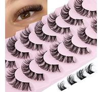 Magnetico con applicatore, aspetto naturale, riutilizzabile, confortevole, magnetico, senza colla, senza bisogno di eyeliner, magnetico naturale, confezione da 1 paio