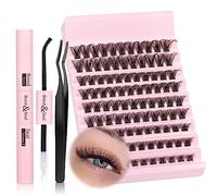 Magnetico con applicatore, aspetto naturale, riutilizzabile, confortevole, magnetico, senza colla, senza bisogno di eyeliner, magnetico naturale, confezione da 1 paio