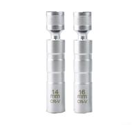 Magnetico Girevole Spark Socket Set 14mm 16mm Cromo Vanadio Acciaio per BMW per mini R55 R56 Strumenti di Riparazione Moto 360 Gradi Testa