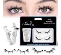 Magnetico &; Kit-2 paia riutilizzabili falso aspetto naturale, senza bisogno di colla/eyeliner, facile da applicare per tutti i giorni e occasioni speciali (naturale &; cespuglioso)