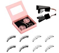 Magnetico &; Kit-2 paia riutilizzabili falso aspetto naturale, senza bisogno di colla/eyeliner, facile da applicare per tutti i giorni e occasioni speciali (naturale &; cespuglioso)