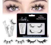 Magnetico &; Kit-2 paia riutilizzabili falso aspetto naturale, senza bisogno di colla/eyeliner, facile da applicare per tutti i giorni e occasioni speciali (naturale &; cespuglioso)