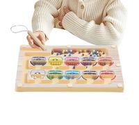 Magnetico labirinto di colori e numeri, giocattolo educativo, lavagna magnetica a colori e numeri, regalo per promuovere la capacità di pensiero a partire 3 anni in su, per ragazze