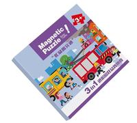 Magnetico | Libro Puzzle Giocattoli Bambino Attività Educative - Giocattoli Educativi per Ragazzi Ragazze 2 3 4 5 6 Anni per Regalo Compleanno Auto Aereo Viaggio su Strada | Regalo Compleanno Viaggi