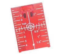 Magnetico Livelli del piatto del bersaglio del pavimento Bersaglio laser con scala per linea rossa fascio marcatore riflettore piastra misura e strumenti layout per Miglioramento della casa (rosso)