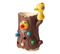 magnetico per la motricità fine dei bambini - Gioco di cattura del verme del picchio in legno, set da gioco educativo | per l'apprendimento in età prescolare dai color