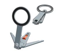 Magnetico Pieghevole Telefono Supporto | Con Attacco a Vite 1/4" e Slitta Fredda | Treppiede Estensibile Portatile Alluminio Selfie Stick | Per iPhone MagSafe e Android | Con Anello Magnetico