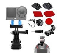 Magnetico Rapido Rilascio Adattatore Compatibile con DJI Osmo Action 6/Osmo Nano, Con Adesivo Casco da Sci Tether Kit POV Sicuro per Sci, Motocicletta Compatibile con GoPro 12-3 Azione Fotocamere