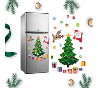 Magnetics Christmas Tree for Refrigerator Decorations, Christmas Theme Magnetic Stickers, Festival Refrigerator Magnets Easy to Use and Remove for Any Magnetic Surface (F)