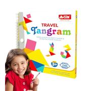 Magnetische Musterblock Set - Gehirntraining Rätselbuch, Pädagogisches Roadtrip Spielzeug, Bunte Geometrie Formen, Kompakte Aufbewahrungsmappe | Spielerische Herausforderung Für Mädchen