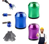 Magnetizer & Demagnetizer Tool Set, 2026 New Drill Magnetic Bit Holder, Strong Magnetic Screw Ring for 1/4" Hex Bits, Universal Magnetizers for Drills & Screwdrivers, Fast Magnetizing (B-1)