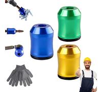 Magnetizer & Demagnetizer Tool Set, 2026 New Drill Magnetic Bit Holder, Strong Magnetic Screw Ring for 1/4" Hex Bits, Universal Magnetizers for Drills & Screwdrivers, Fast Magnetizing (A-1)