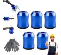 Magnetizer & Demagnetizer Tool Set, 2026 New Drill Magnetic Bit Holder, Strong Magnetic Screw Ring for 1/4" Hex Bits, Universal Magnetizers for Drills & Screwdrivers, Fast Magnetizing (H-1)