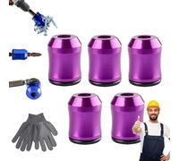 Magnetizer & Demagnetizer Tool Set, 2026 New Drill Magnetic Bit Holder, Strong Magnetic Screw Ring for 1/4" Hex Bits, Universal Magnetizers for Drills & Screwdrivers, Fast Magnetizing (K-1)