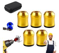 Magnetizer & Demagnetizer Tool Set, 3pcs Screwdriver Head Magnetic Ring, Magnetizer Demagnetizer Tool, 1/4 Inch Universal Screwdriver Head Magnetic Ring Screw Holder for Drill & Screwdrivers (K-1)