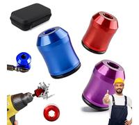 Magnetizer & Demagnetizer Tool Set, 3pcs Screwdriver Head Magnetic Ring, Magnetizer Demagnetizer Tool, 1/4 Inch Universal Screwdriver Head Magnetic Ring Screw Holder for Drill & Screwdrivers (F-1)