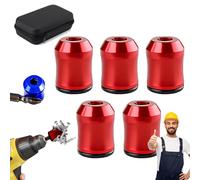 Magnetizer & Demagnetizer Tool Set, 3pcs Screwdriver Head Magnetic Ring, Magnetizer Demagnetizer Tool, 1/4 Inch Universal Screwdriver Head Magnetic Ring Screw Holder for Drill & Screwdrivers (M-1)