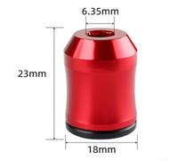 Magnetizzatore per punte per cacciavite per anello, compatibile con 6 alberi da 35 mm per aumentare la resistenza magnetica e facilitare la manipolazione delle viti nel montaggio (rosso)
