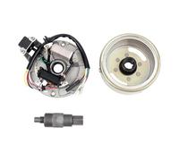 Magneto Bobina Accensione Per 110cc 90cc 50cc 70cc 125cc Per ATV Quad Dirt Pit Bike Modificato Doppia Linea Statore Magneto Piastra Volano Estrattore Kit Statores(2)