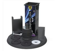 Magnetolock V2.0 (Nero).Blocco di sicurezza per finestre e porte scorrevoli.Con finestra chiusa e aperta.Sicurezza per bambini,neonati e animali domestici.