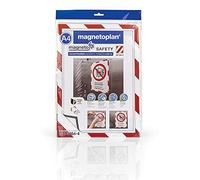 Magnetoplan 1131346 magnetofix Safety cornice magnetica 5 PZ. A3 Bianco/Rosso
