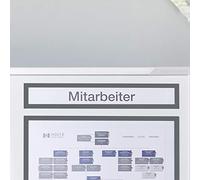 Magnetoplan 1131801 magnetofix cornice magnetica topsign, 5 pezzi, 319 X 52 mm, Grigio