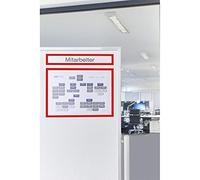 Magnetoplan 1131806 magnetofix cornice magnetica topsign, 5 pezzi, 319 X 52 mm, Rosso