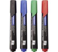 magnetoplan 12281 Pro+ Kit marcatori per lavagne bianche Nero, Blu, Rosso, Ver
