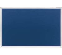 magnetoplan | Bacheca | telaio in alluminio anodizzato | feltro | blu | largh x alt 1200 x 900 mm
