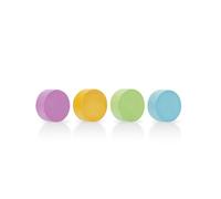 magnetoplan Design Magnets Wood Series Circle, 4 magneti premium in legno, in 4 colori pastello, rotondi, certificati FSC