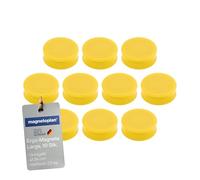 magnetoplan Ergo Magneti per lavagna bianca, 10 pezzi, 34 x 12,5 mm, colore giallo oro