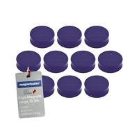 magnetoplan Ergo - Magneti per lavagna bianca, 10 pezzi, 34 x 12,5 mm, colore: Viola