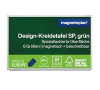 magnetoplan | Lavagna a gesso | lamiera d'acciaio | verniciata in verde | largh x alt 1200 x 900 mm
