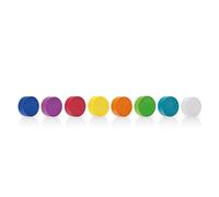 magnetoplan Magneten Wood Series Circle, 8 magneti premium in legno, in 8 colori forti, rotondi, certificati FSC