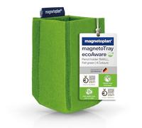magnetoplan magnetoTray ecoAware - Portapenne magnetico in feltro, 6 x 10 x 6 cm, colore: Verde