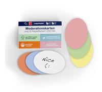 magnetoplan Moderationskarten oval, 190 x 110 mm