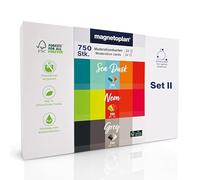 magnetoplan Moderationskarten-Set 2, 200 x 100 mm hergestellt mit 100 % pflanzlicher Farbe, - 1 St?ck (117501502)