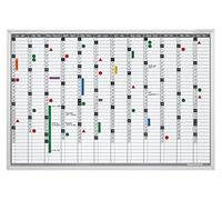 magnetoplan | Set lavagna per planning annuale | materiale di montaggio incluso | largh x alt 920 x 625 mm