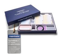 magnetoplan Sprintbox | Il set di strumenti per lavori agili | Include 255 pezzi | Contiene tutto ciò di cui il vostro team di progetto ha bisogno per iniziare a Scrum o Kanban | Utilizzabile