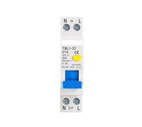 Magnetotermico 18MM Mini 230V 50/60Hz RCBO 1P+N 6KA Interruttore automatico differenziale residuo Protezione da sovracorrente(6A)