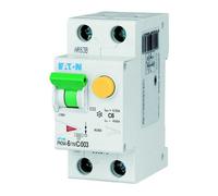 Magnetotermico differenziale 6A tipo AC 30 mA curva C 1P+N 4.5kA 2M PKN4-6/1N/C/003-MW - Eaton